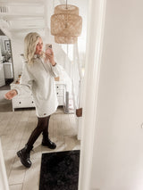 URBAN|HOODIEKLEID|hellgrau