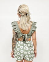 SKORTY | LEINEN|Grün