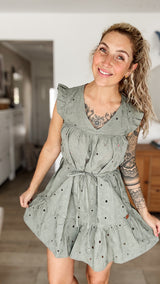 MASCHA | STRANDKLEID|OLIVE