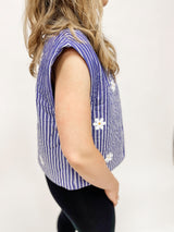 JILAY| WESTE|STRIPEBLUE