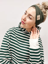 CLEO | HOODIE | STRIPES grün