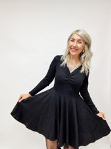 BELLA | KLEID| SCHWARZRIPP