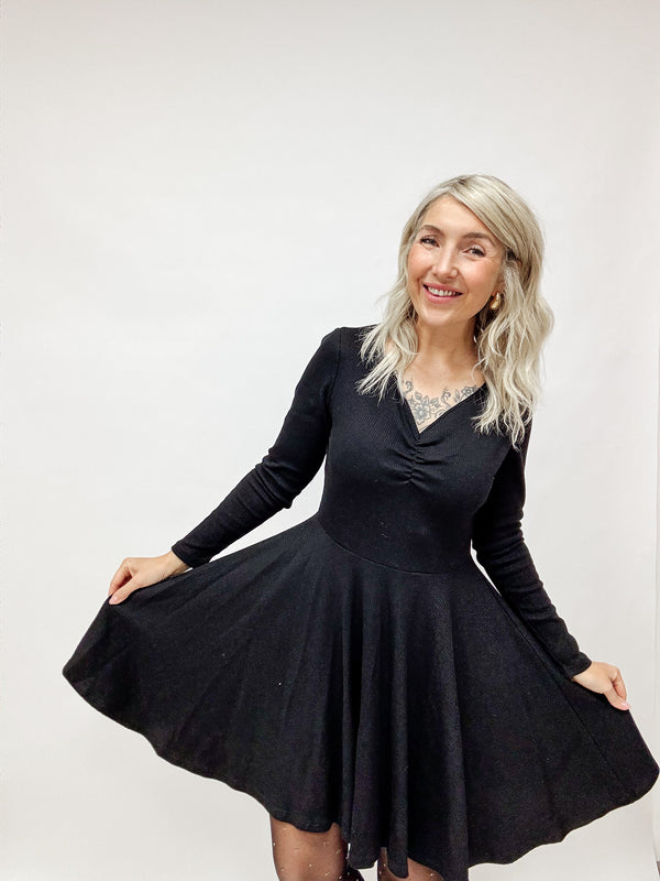 BELLA | KLEID| SCHWARZRIPP