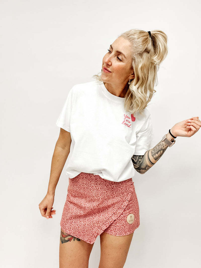 LOVED| CROPPEDSHIRT| WHITE