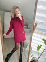 LENI | MIDI| Hoodiekleid | Bordeaux