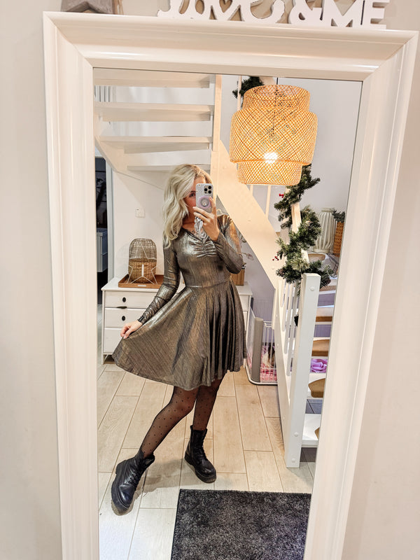 BELLA | KLEID| GOLDBRONZE