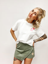 LOVED| CROPPEDSHIRT| WHITE