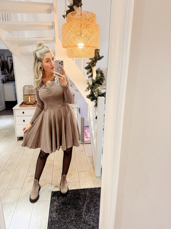 BELLA | KLEID| RIPPBRAUN