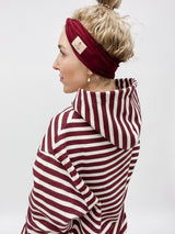 CLEO | HOODIE | STRIPES Bordeaux