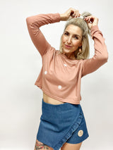 SLEEVE | CROPPED| DAISY ROSÉ