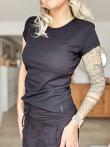 PHOEBE|SHIRT|RIPPBLACK