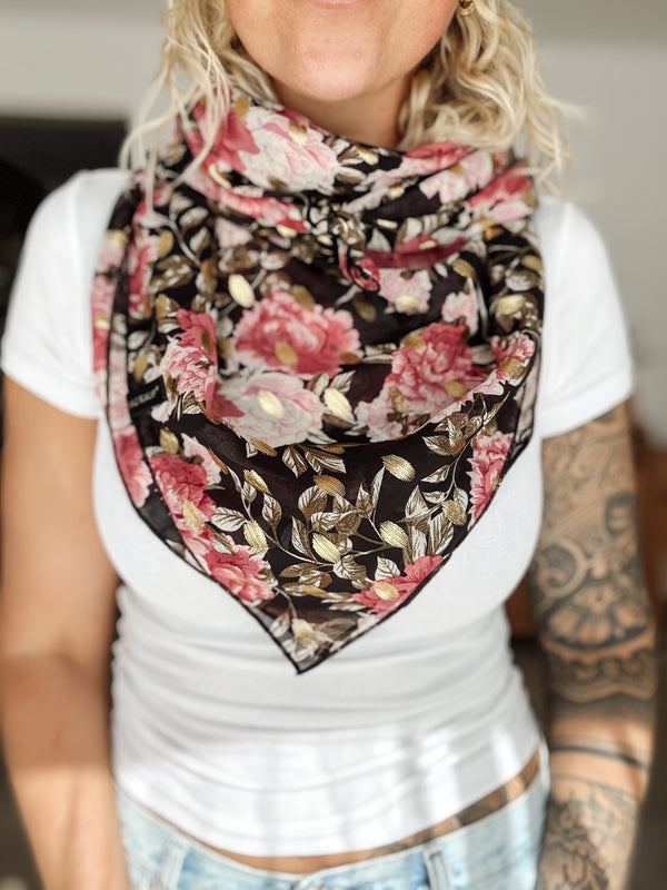 IDA | HALSTUCH | CHIFFONBLACK