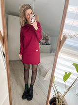 LENI | MIDI| Hoodiekleid | Bordeaux