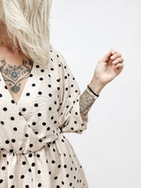 KYLAPLUS| KLEID| DOTSBEIGE