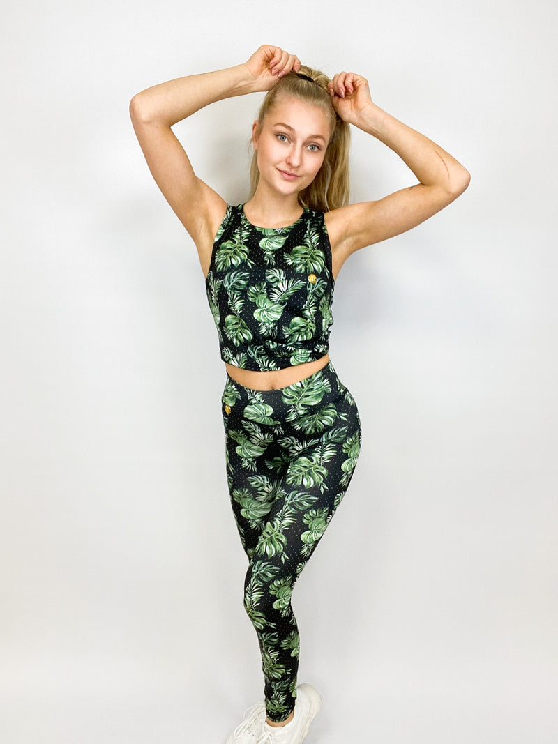 FITFINJA | Cropped Top | Monstera