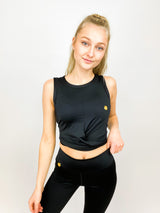 FITFINJA | Cropped Top | Black Uni