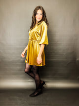 KYLA| Kleid | Velour Gold